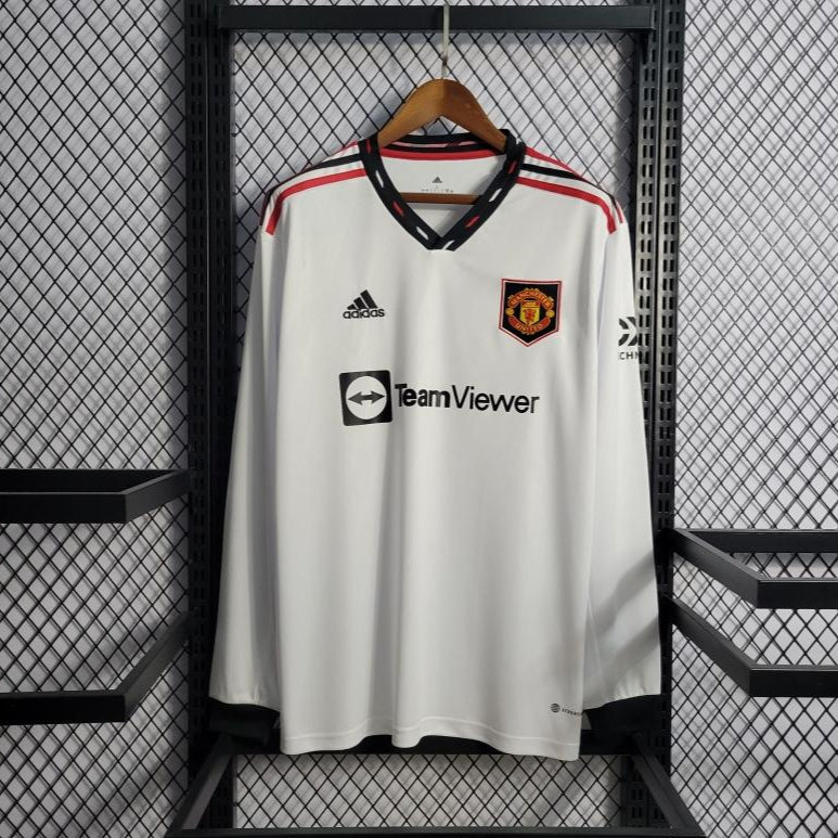 Camisa Manchester United Away 22/23 (Versão Manga Longa Torcedor Retrô)