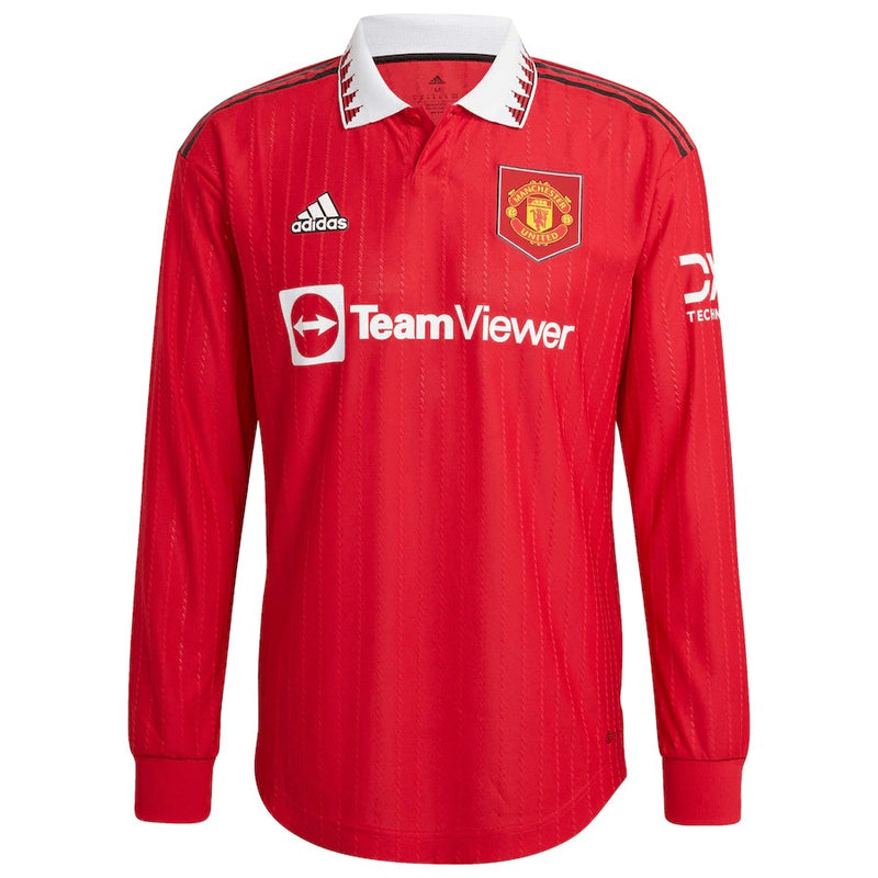 Camisa Manchester United Home 22/23 (Versão Manga Longa Torcedor Retrô)