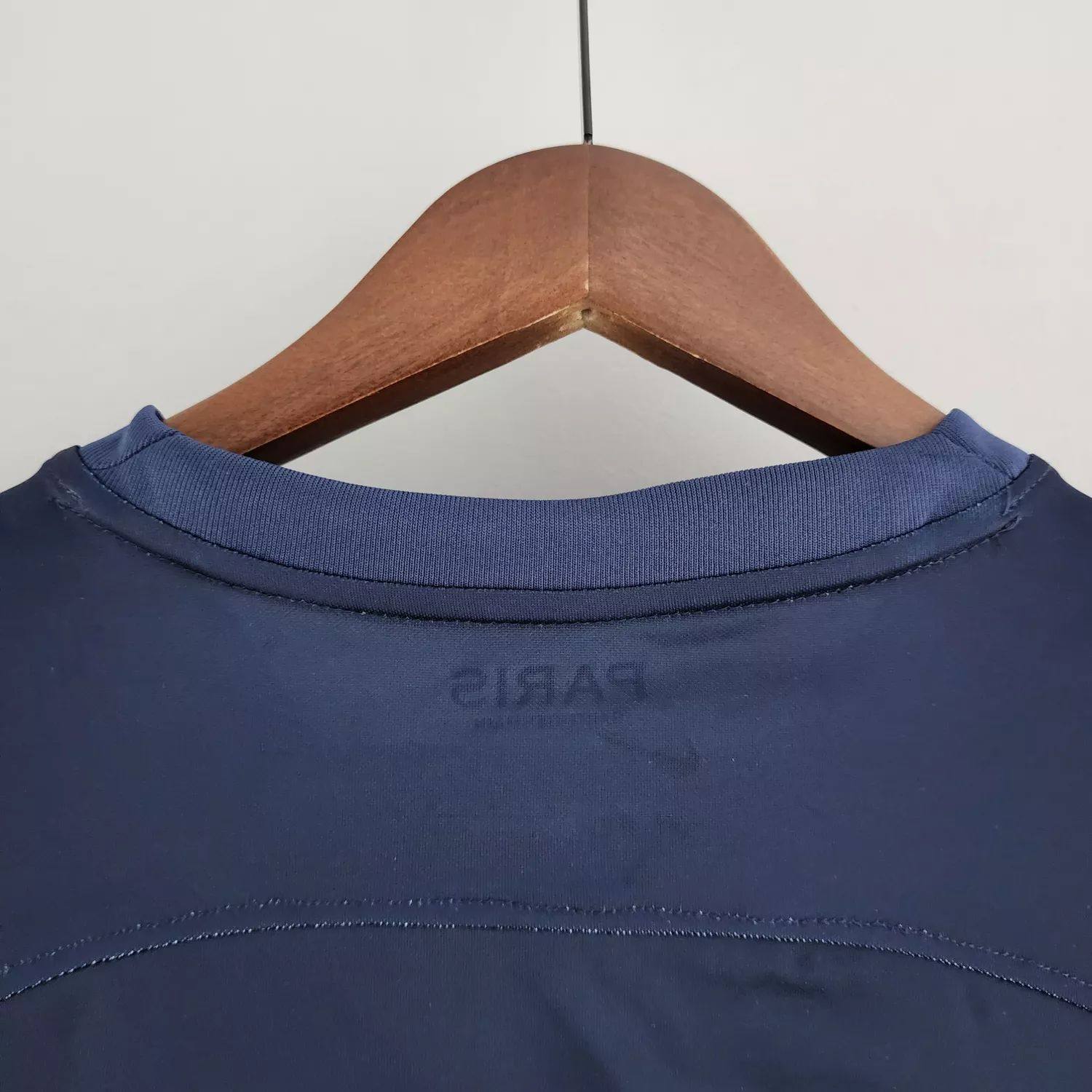 Camisa Paris Saint-Germain Away 22/23 Champions Liga (Versão Manga Longa Retrô)