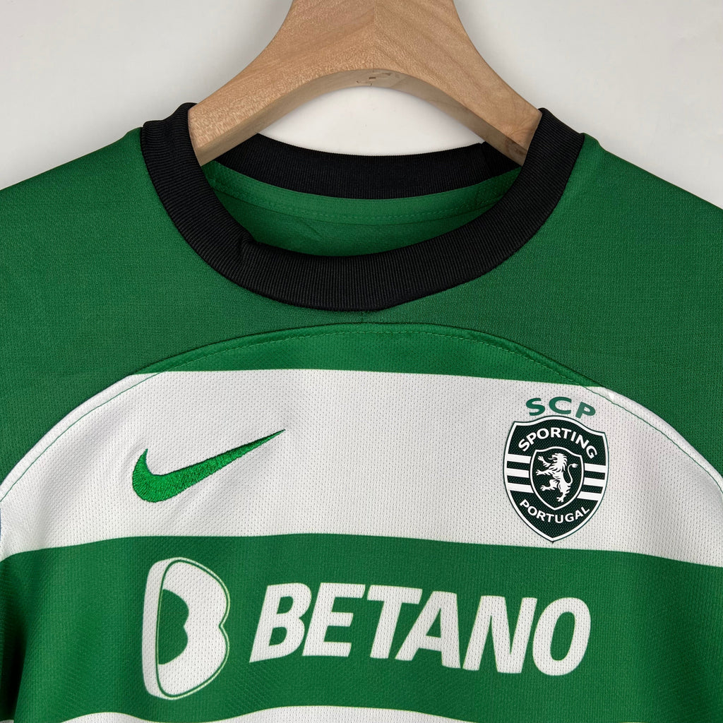 Sporting CP Home 23/24 Conjunto Infantil (Versão Torcedor)