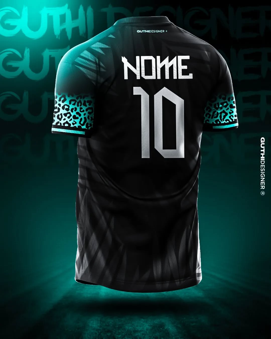 Camisa Seleção Brasileira "Black-Cyan Art" (Versão Jogador) | EDIÇÃO ESPECIAL