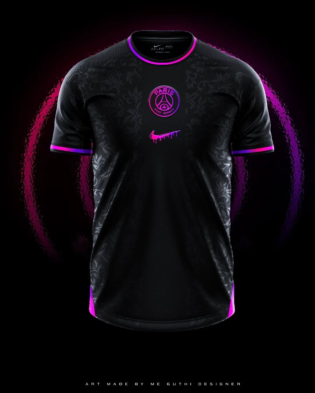 Camisa Paris Saint-Germain F.C. "Purple Glitch" (Versão Torcedor) | EDIÇÃO ESPECIAL