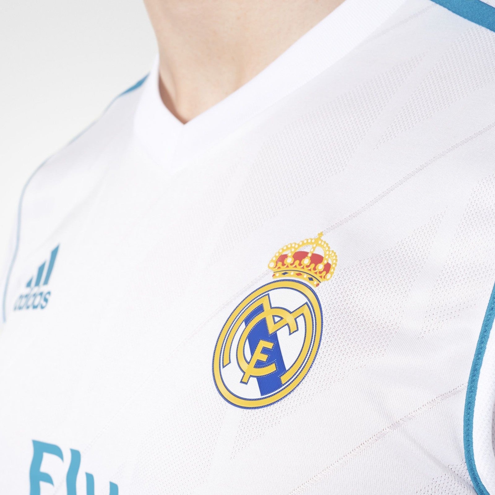 Camisa Real Madrid Home 17/18 (Versão Manga Longa Jogador Retrô)