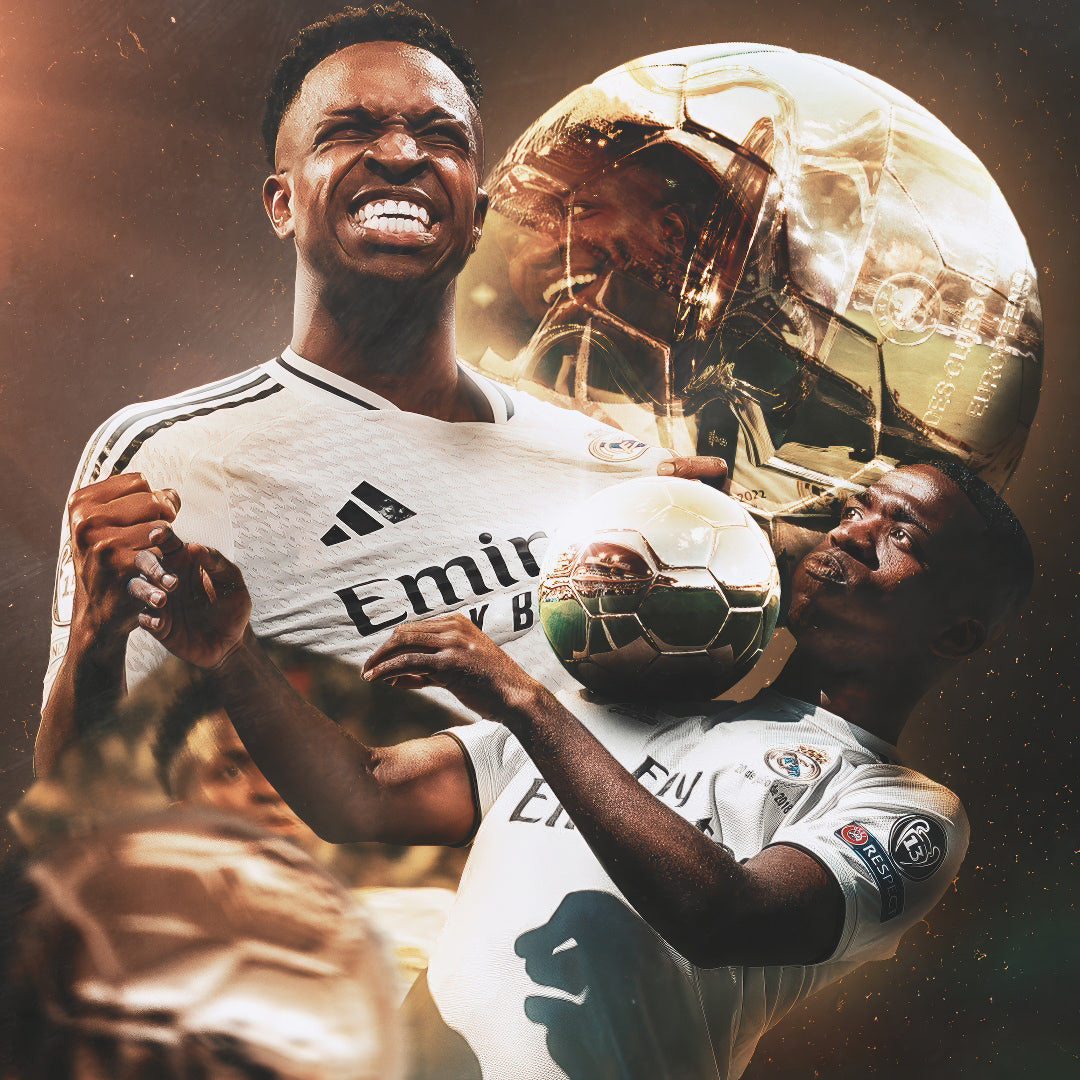 KIT ÍDOLO Vinicius Júnior | Home Real Madrid CF 24/25 + Chaveiro Ballon D'or