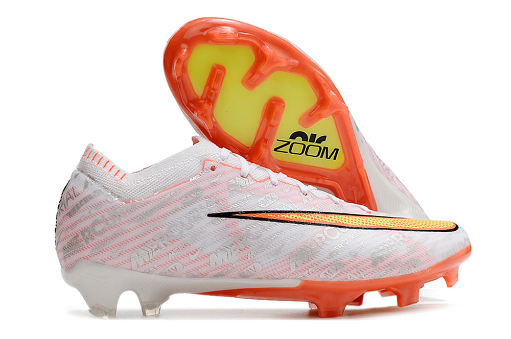 Chuteira de Campo Nike Air Zoom Mercurial Vapor 15 Elite FG White/Orange| Football Boots