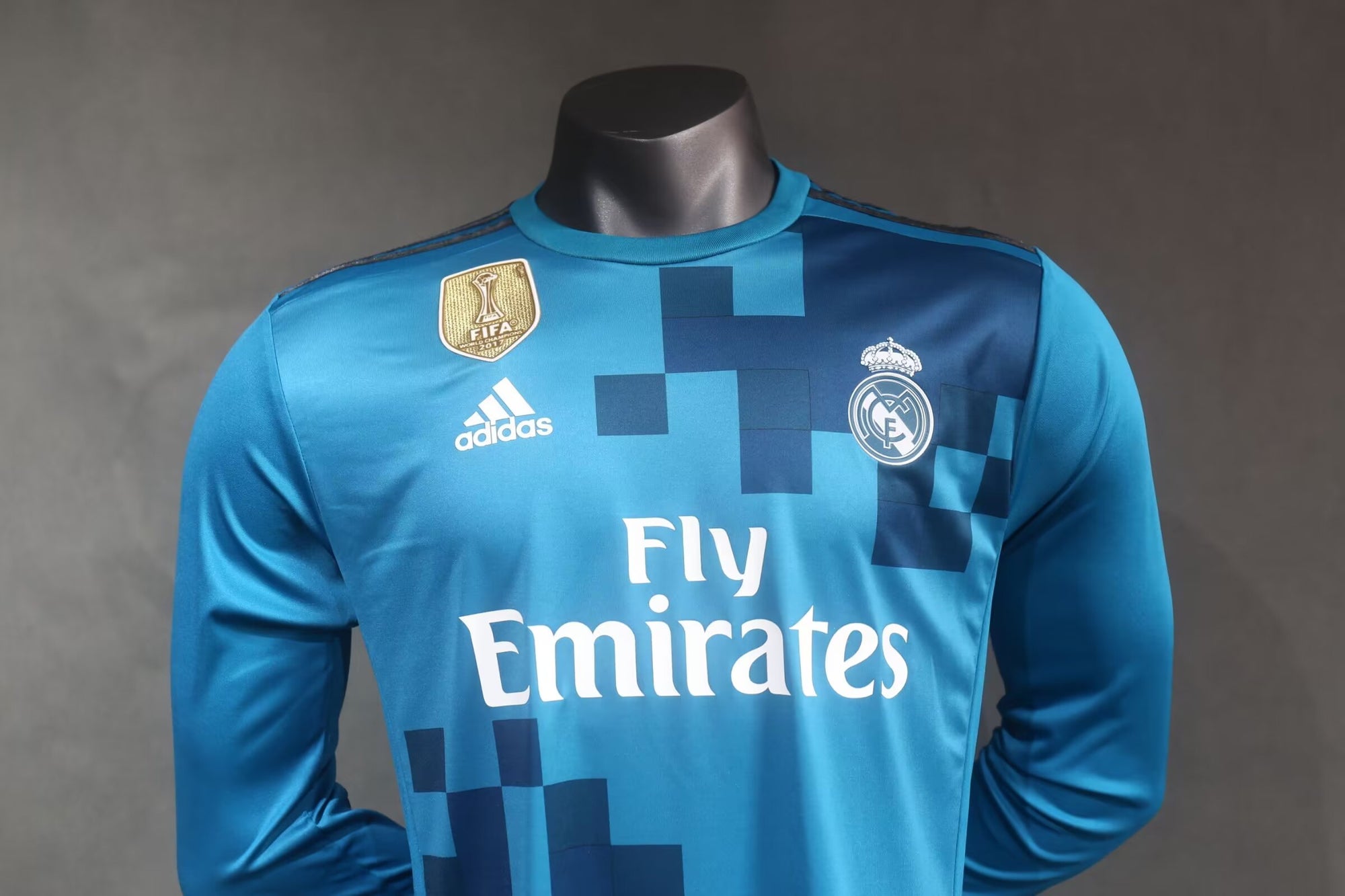 Camisa Real Madrid Third 17/18 (Versão Manga Longa Jogador Retrô)