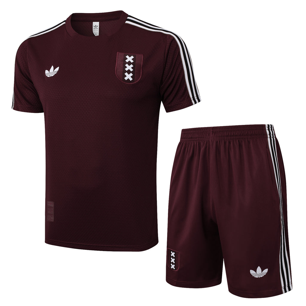 Kit Pre-Treino Ajax FC Conjunto Adulto/Infantil (Versão Torcedor)