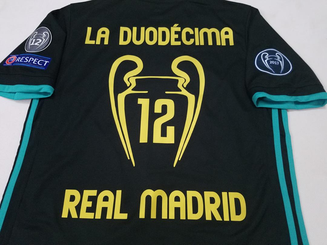 Camisa Real Madrid Away 17/18 (Versão Torcedor Retrô)