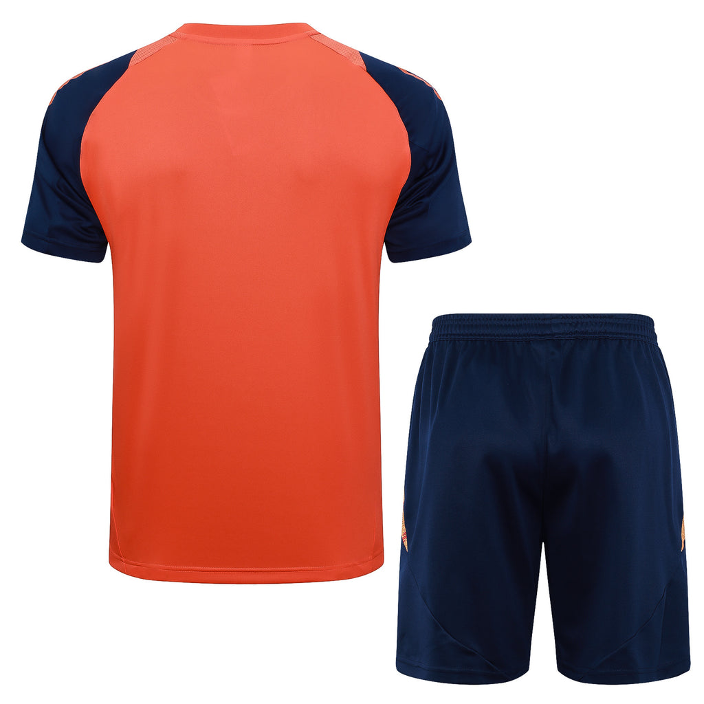 Kit Pre-Treino Manchester United F.C. Conjunto Adulto/Infantil (Versão Torcedor)