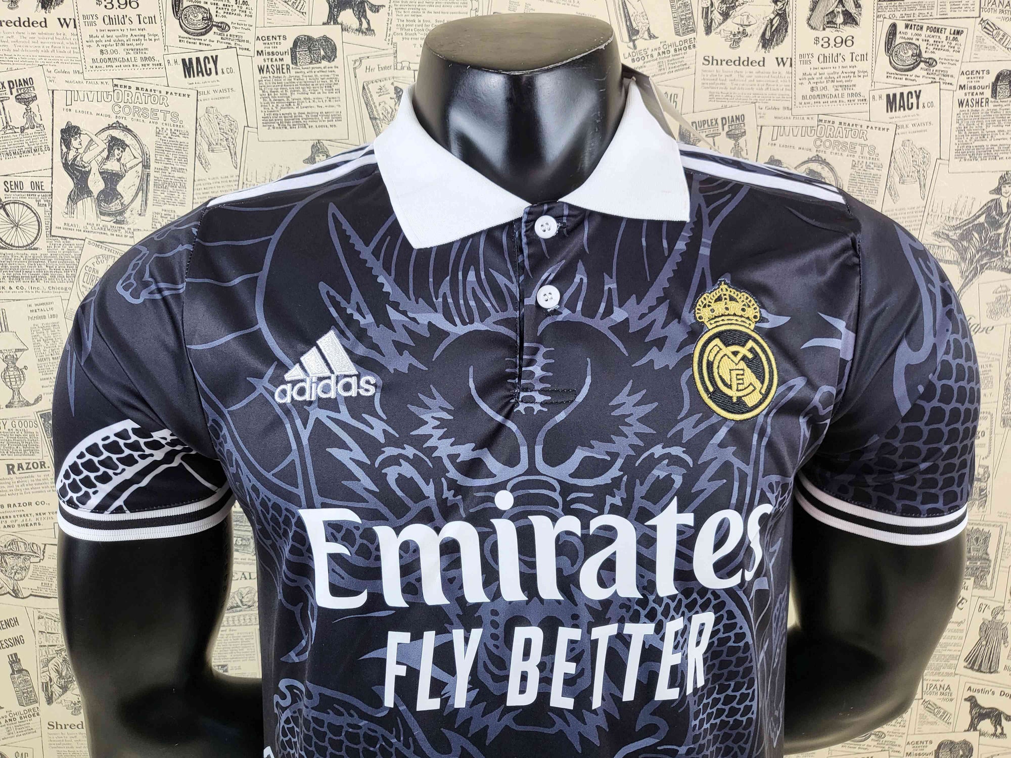 Camisa Real Madrid "Black Dragon Edition" 23/24 (Versão Torcedor) | EDIÇÃO ESPECIAL