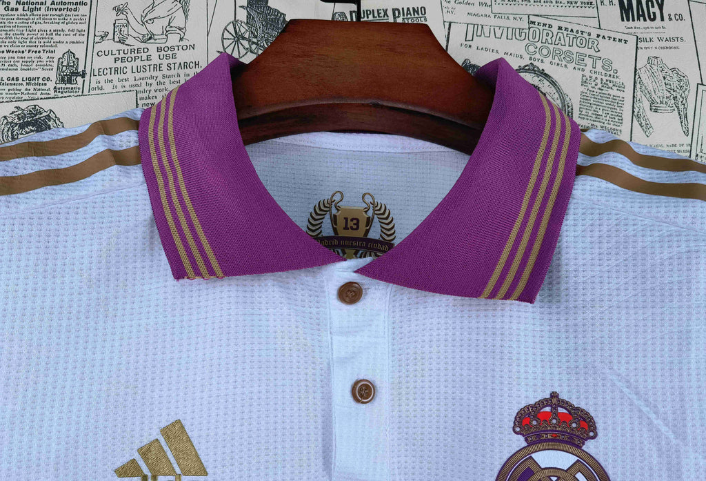 Camisa Real Madrid "Purple-Gold" 21/22 (Versão Jogador) | EDIÇÃO ESPECIAL