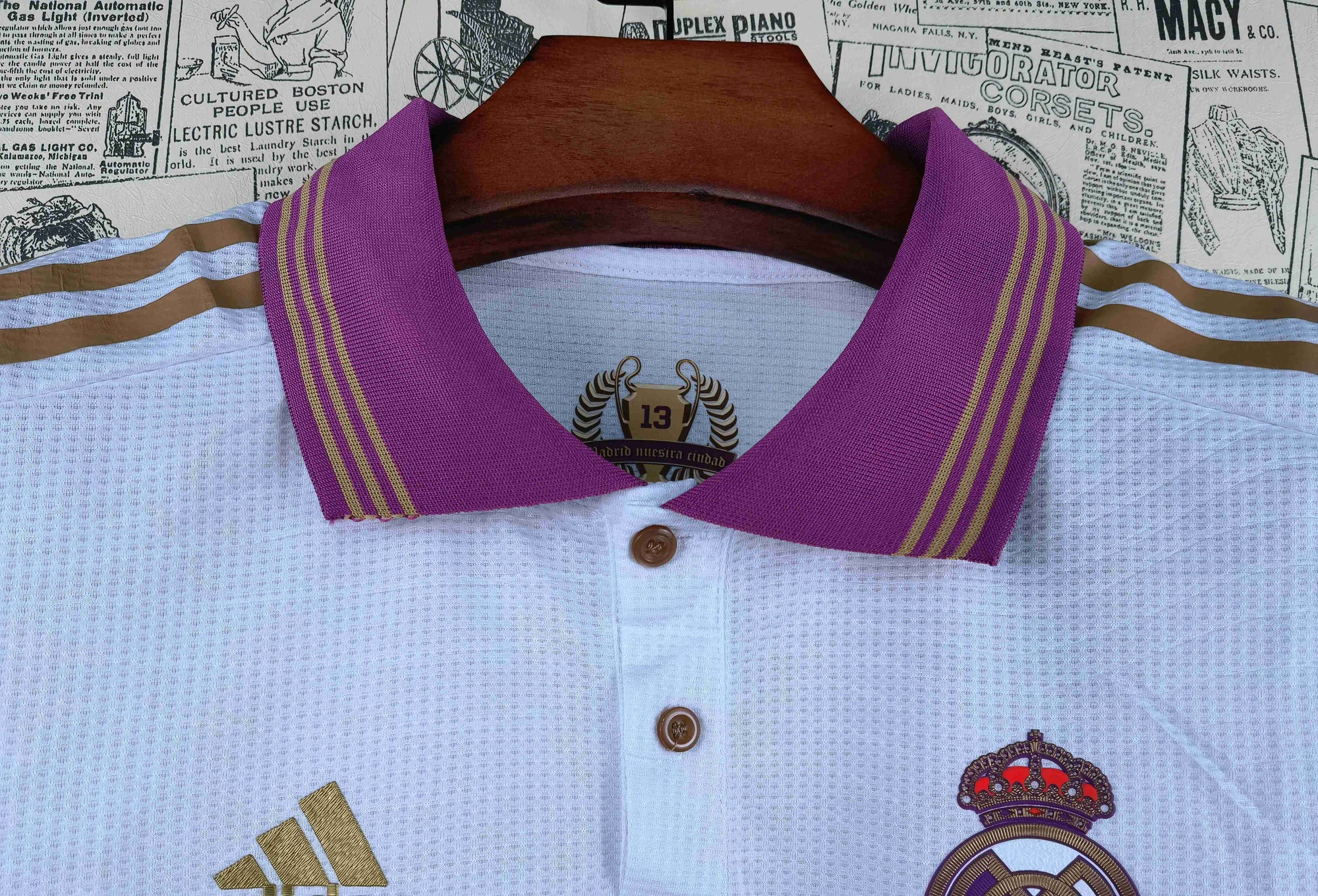 Camisa Real Madrid "Purple-Gold" 21/22 (Versão Jogador) | EDIÇÃO ESPECIAL