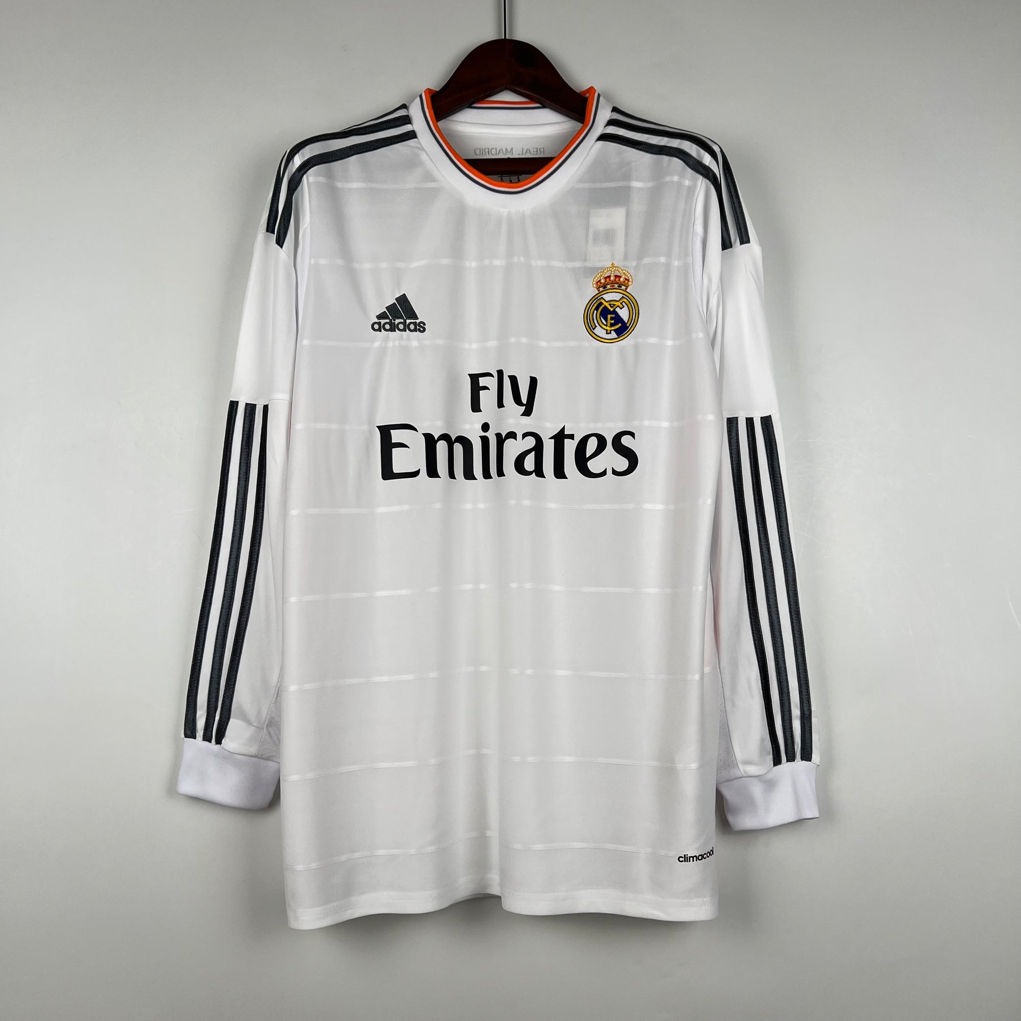 Camisa Real Madrid Home 13/14 (Versão Manga Longa Retrô)
