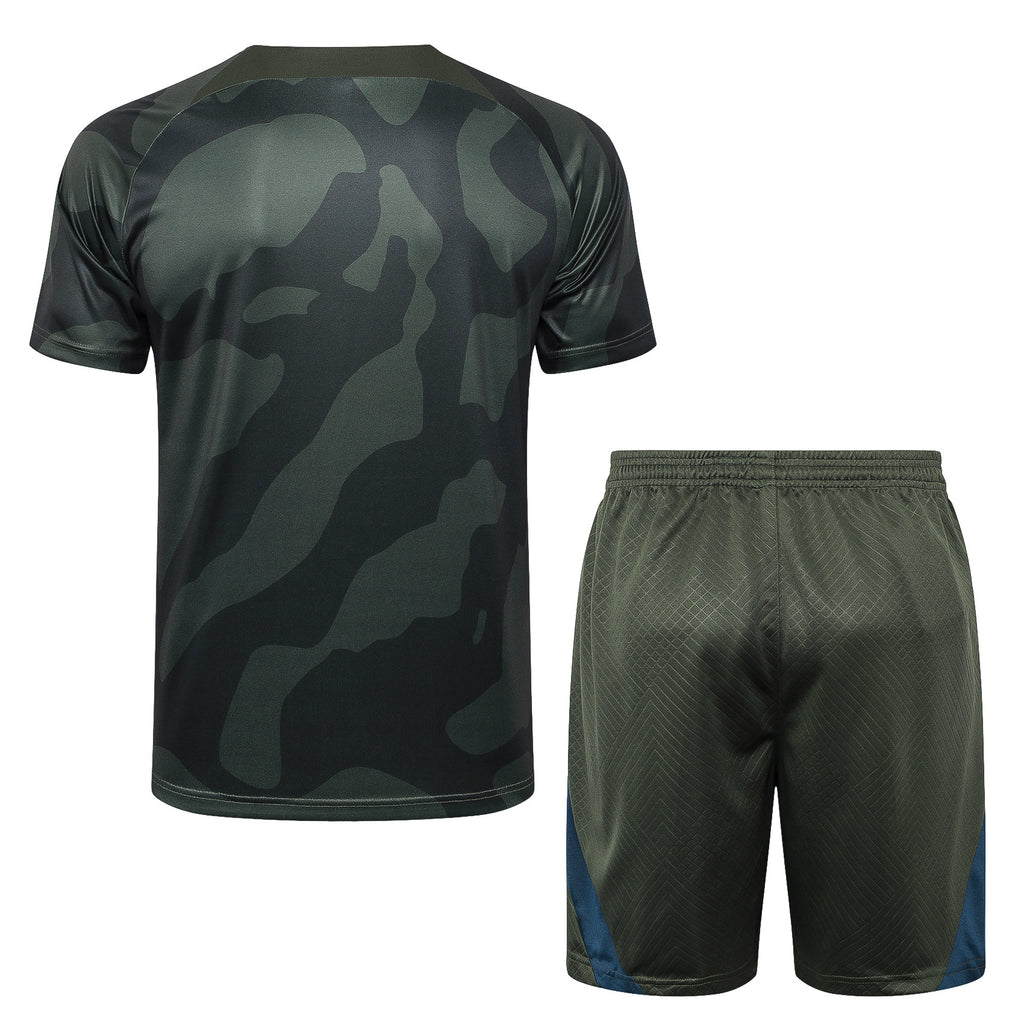 Kit Pre-Treino Paris Saint-Germain F.C. Conjunto Adulto/Infantil (Versão Torcedor)