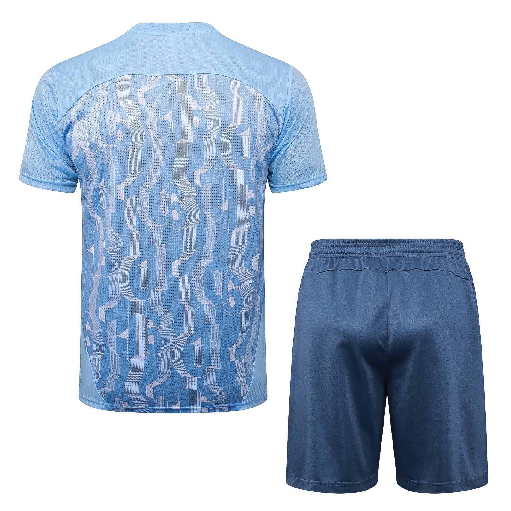 Kit Pre-Treino Manchester City F.C. Conjunto Adulto/Infantil (Versão Torcedor)