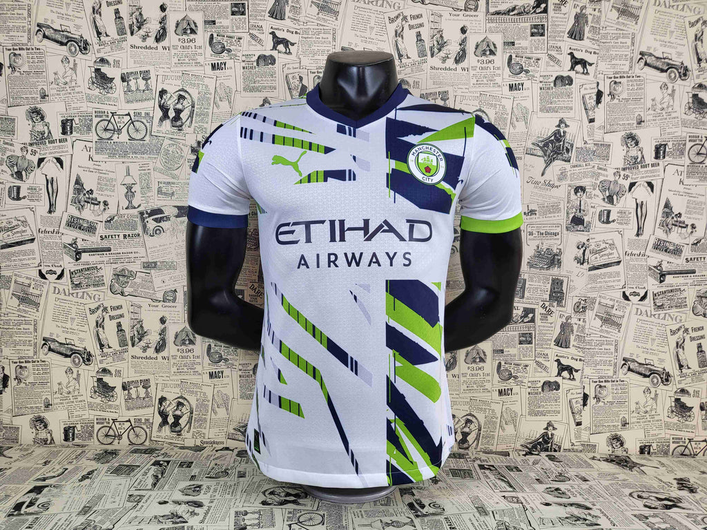Camisa Manchester City "Green, White and Blue" 23/24 (Versão Jogador) | EDIÇÃO ESPECIAL