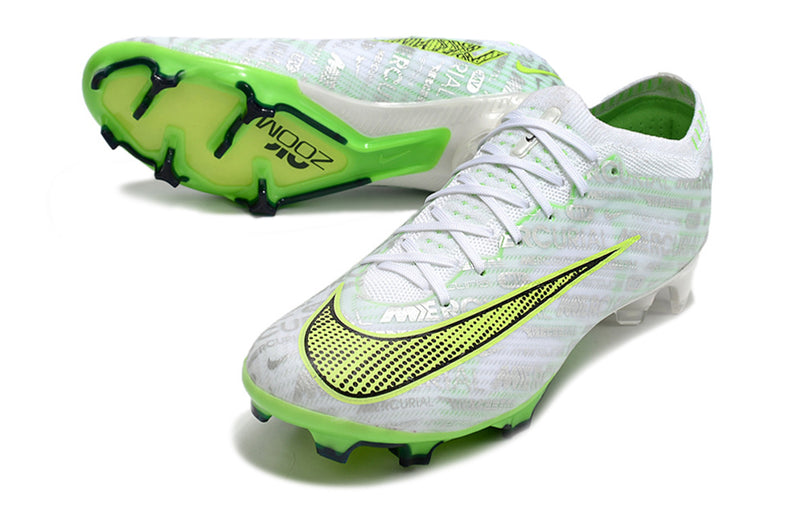 Chuteira de Campo Nike Air Zoom Mercurial Vapor 15 Elite FG Branco/Verde | Football Boots