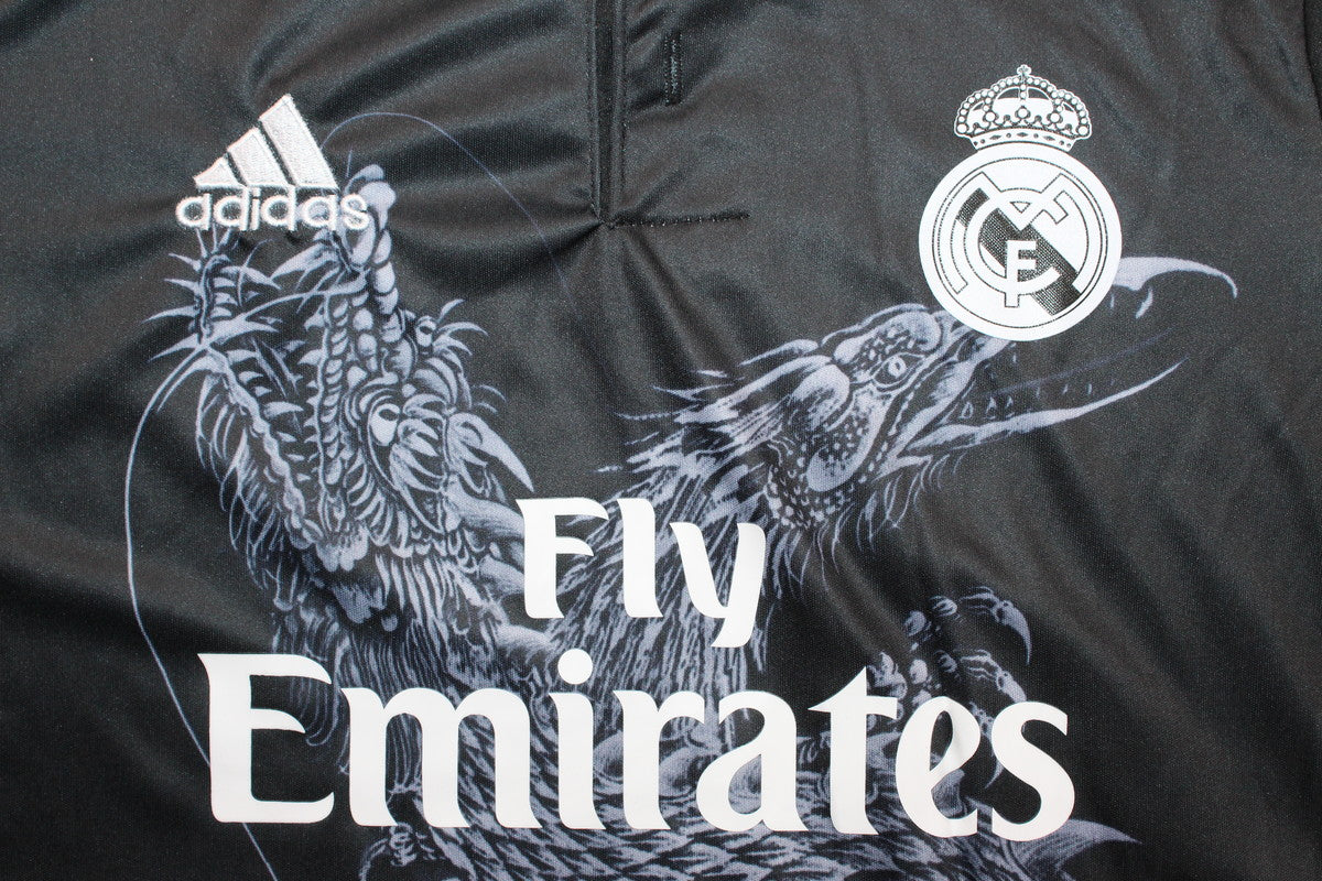Kit Real Madrid Third 14/15 Conjunto Infantil (Versão Torcedor Retrô)