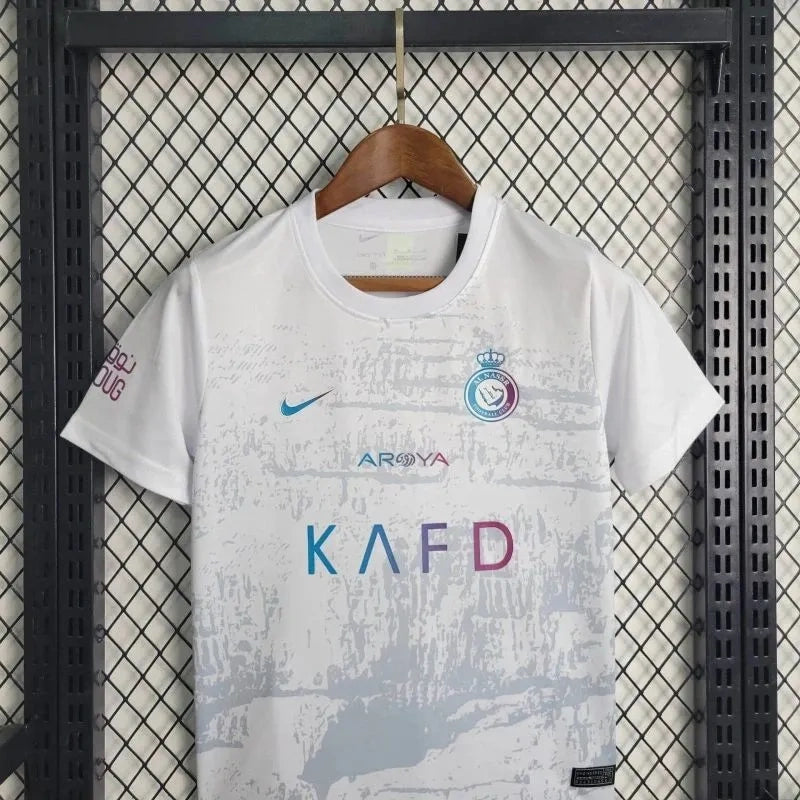 Kit Al-Nassr FC 23/24 Third Conjunto Infantil (Versão Torcedor)