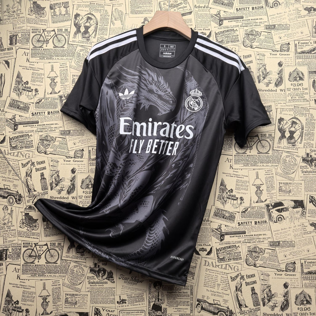 Camisa Real Madrid "Black Dragon" 24/25 (Versão Torcedor) | EDIÇÃO ESPECIAL