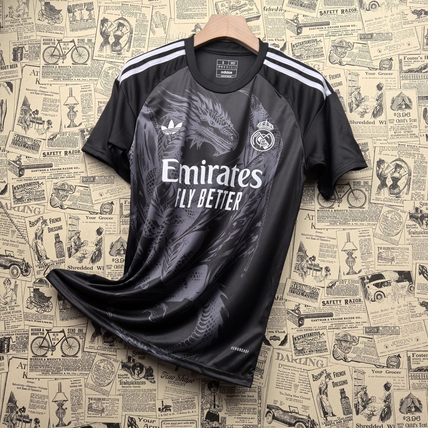 Camisa Real Madrid "Black Dragon" 24/25 (Versão Torcedor) | EDIÇÃO ESPECIAL