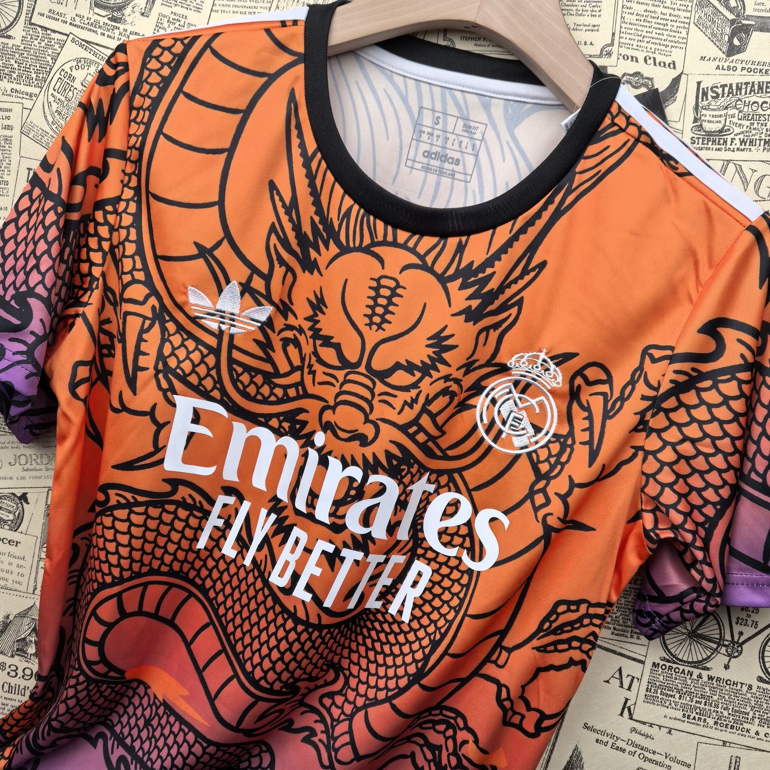 Camisa Real Madrid "Orange Dragon" 24/25 (Versão Torcedor) | EDIÇÃO ESPECIAL