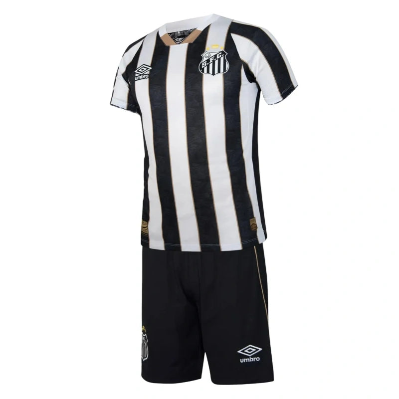 Kit Santos Away 2025 Conjunto Infantil (Versão Torcedor)