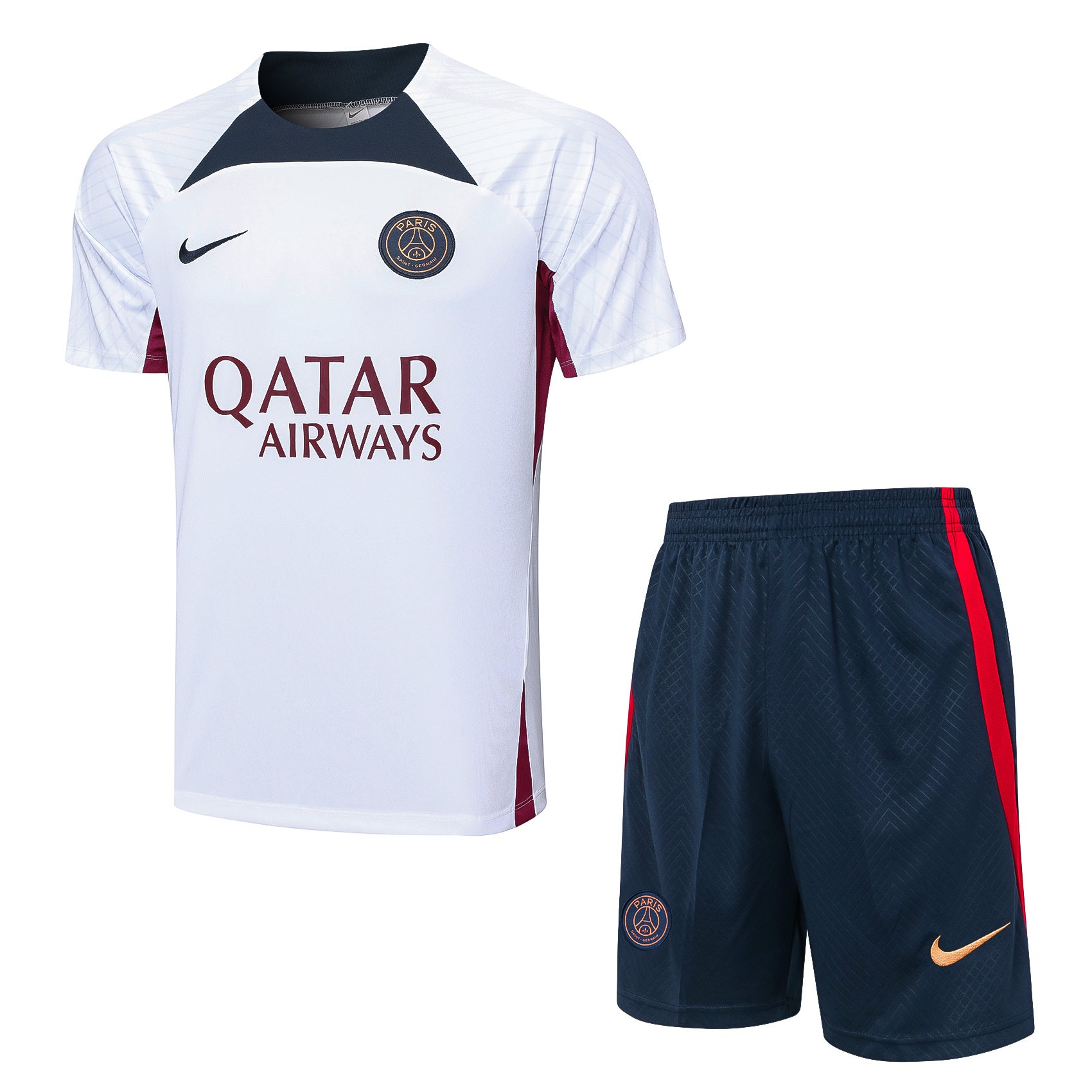Kit Pre-Treino Paris Saint-Germain F.C. Conjunto Adulto/Infantil (Versão Torcedor)