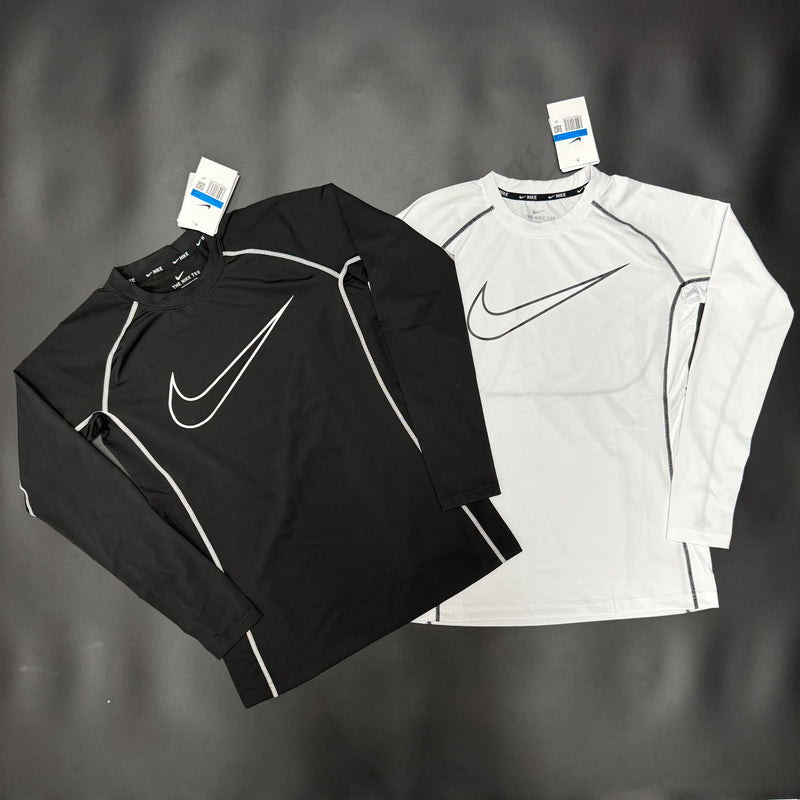 Camisa Manga Longa Listras - Nike Pro "Tight Gym" Sportwear | Moda Esportiva