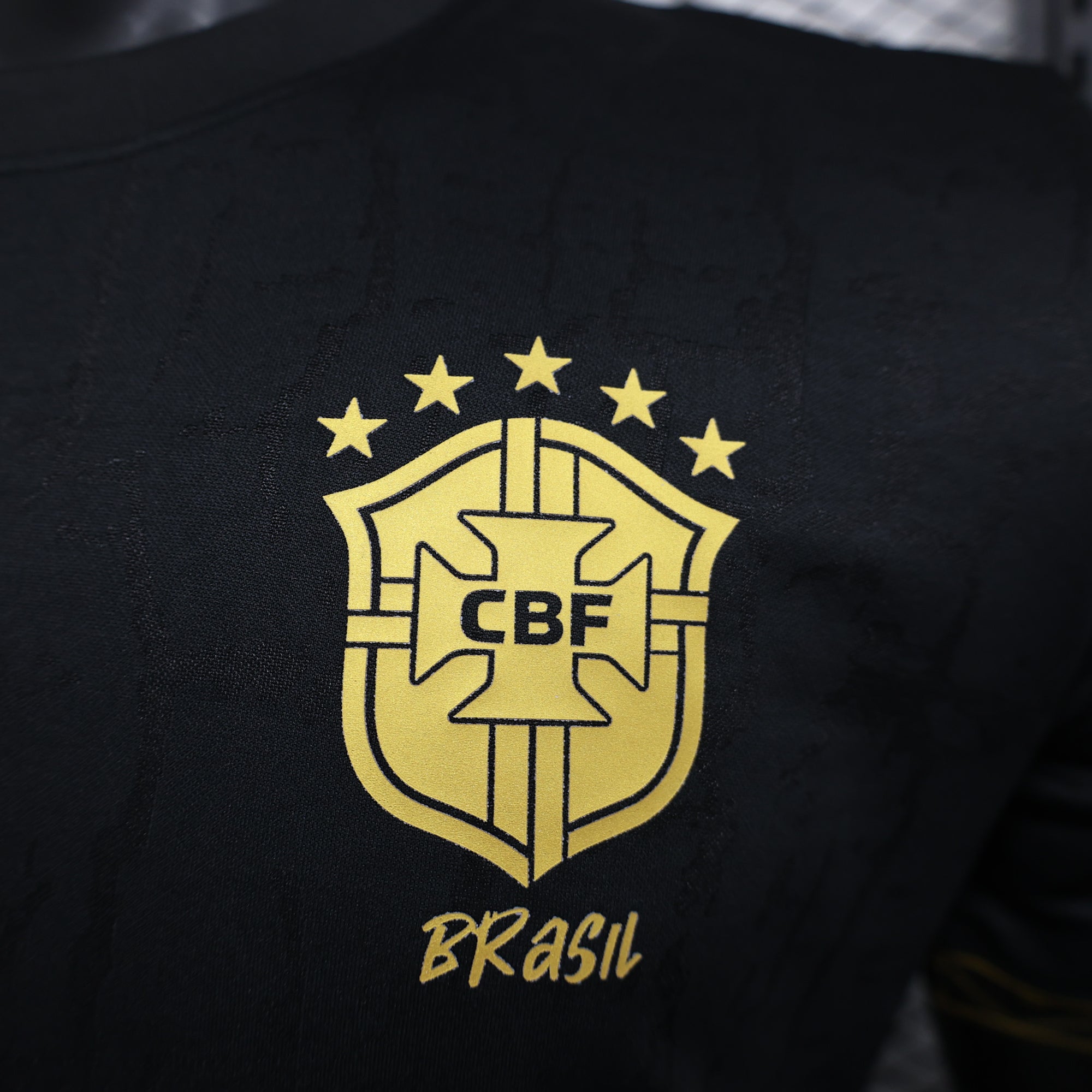 Camisa Seleção do Brasil "Black-Gold" 23/24 (Versão Jogador) | EDIÇÃO ESPECIAL