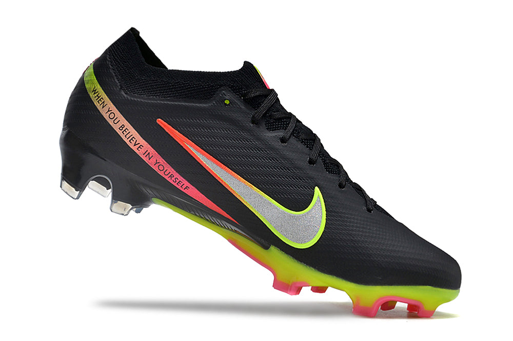 Chuteira de Campo Nike Air Zoom Mercurial Vapor 15 Elite FG Black Emotions| Football Boots
