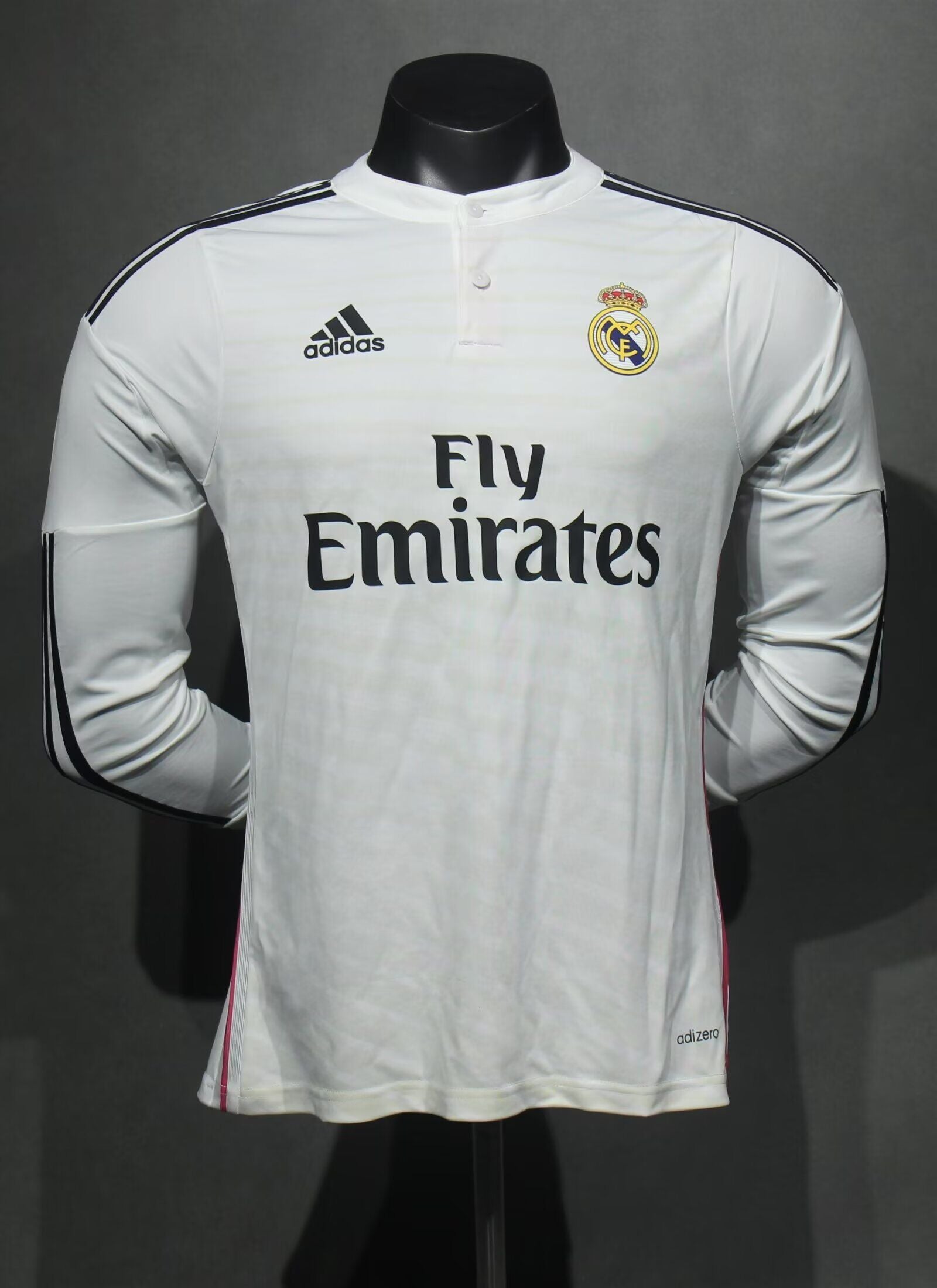 Camisa Real Madrid Home 14/15 (Versão Manga Longa Jogador Retrô)