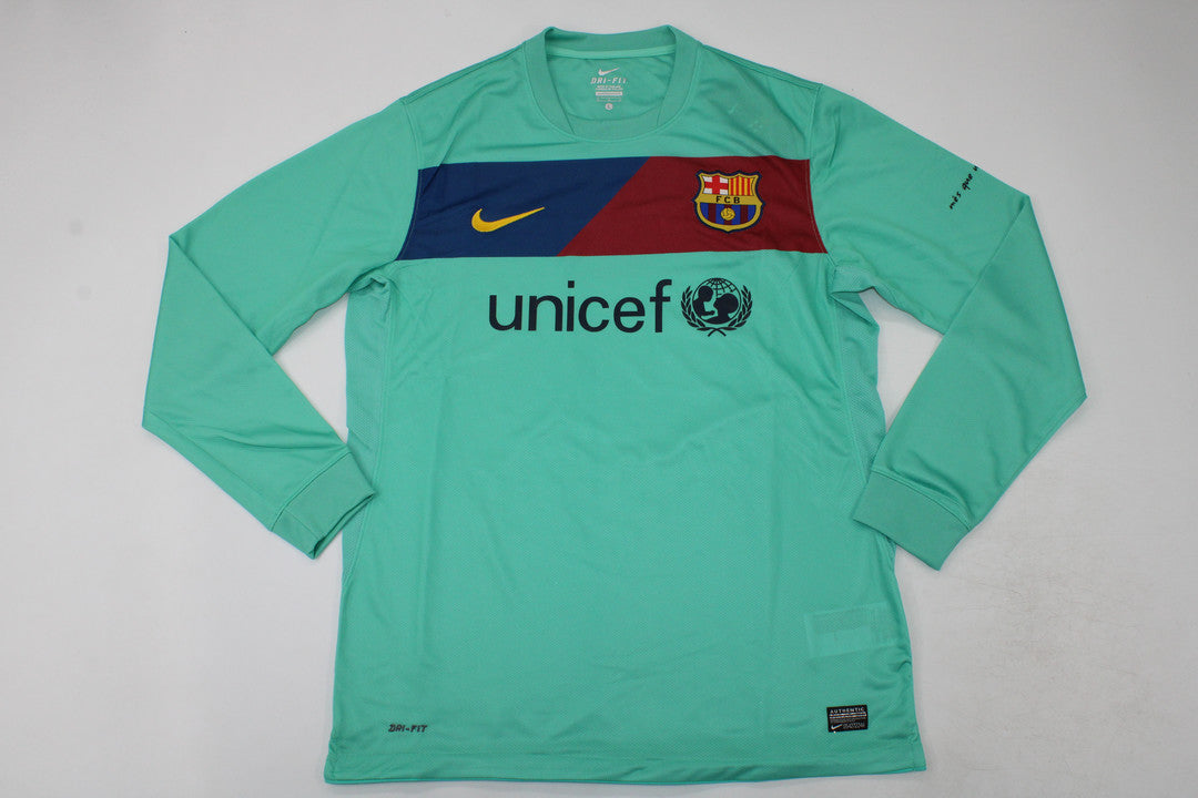 Camisa Barcelona Away 10/11 (Versão Manga Longa Retrô)