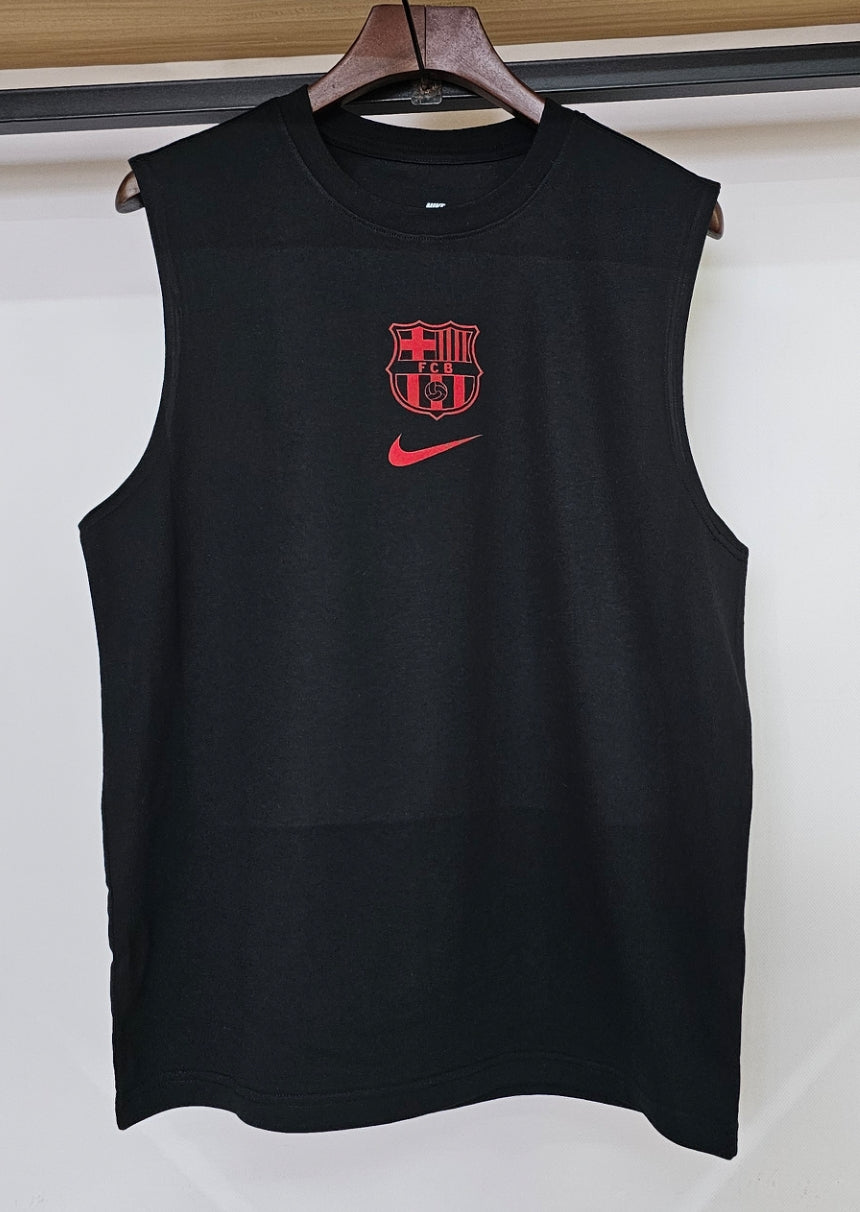 Camisa Regata Casual FC Barcelona "Red Logo" | Moda Esportiva