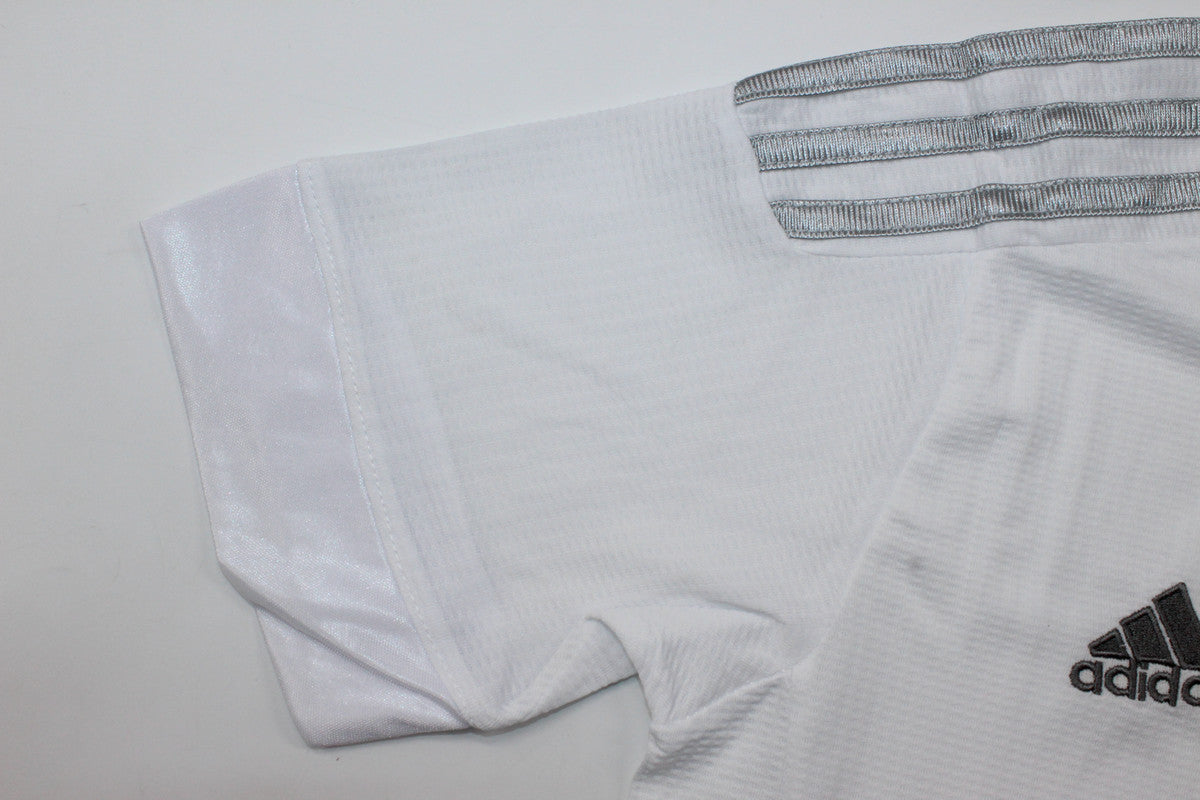 Kit Real Madrid Home 15/16 Conjunto Infantil (Versão Torcedor Retrô)