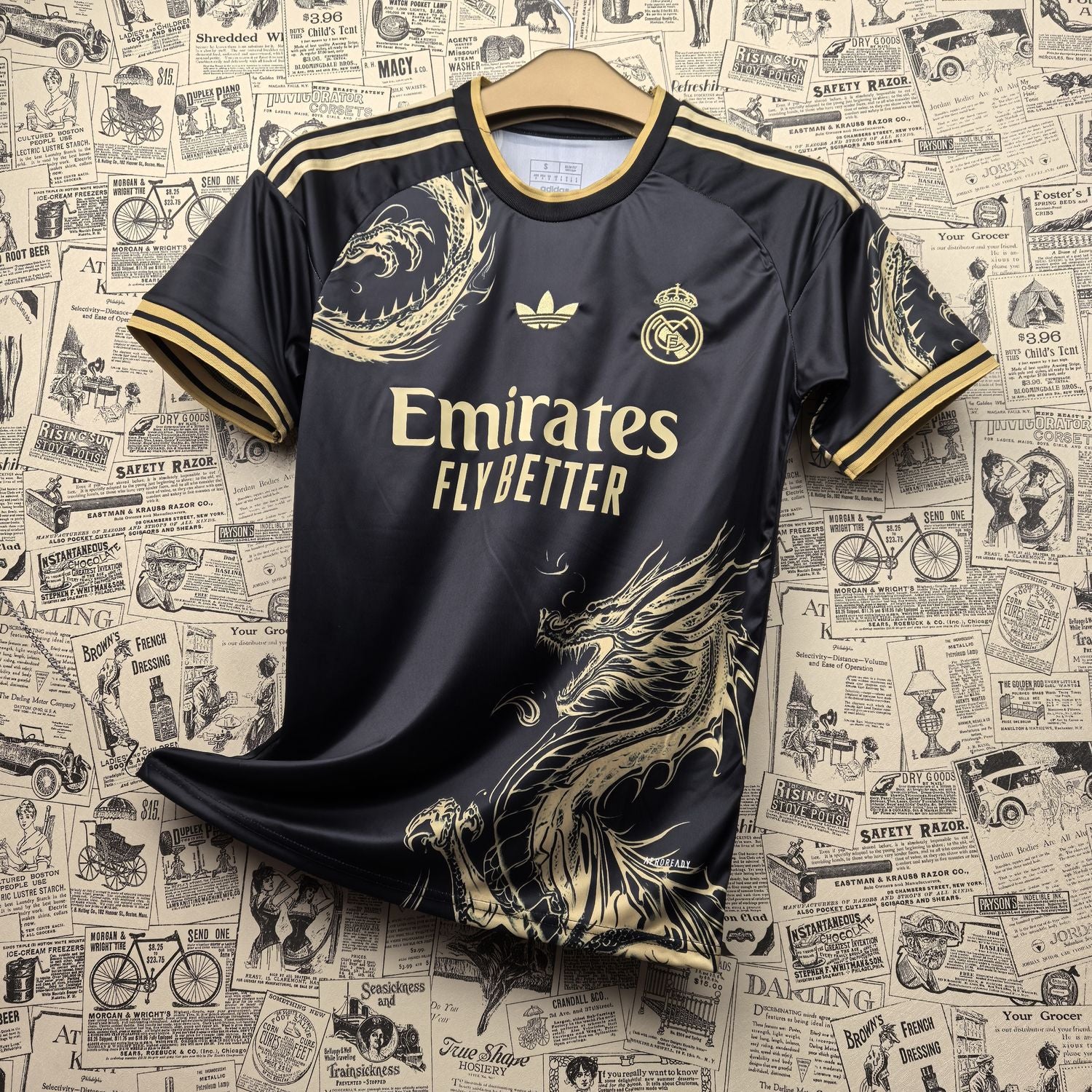 Camisa Real Madrid "Gold Dragon" 24/25 (Versão Torcedor) | EDIÇÃO ESPECIAL