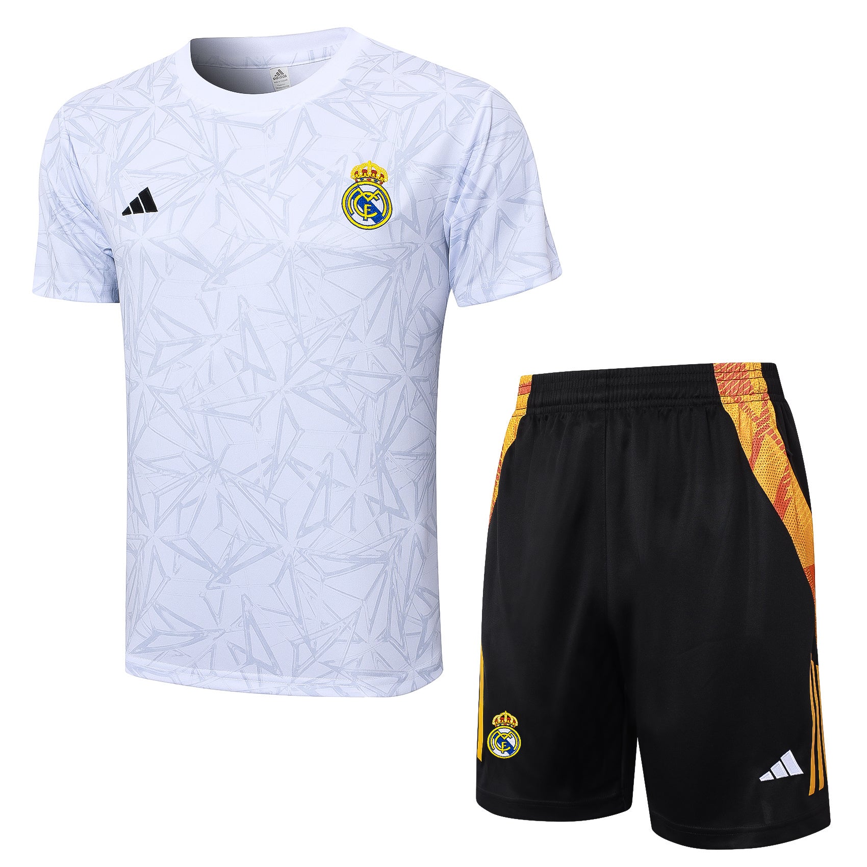 Kit Pre-Treino Real Madrid CF Conjunto Adulto/Infantil (Versão Torcedor)
