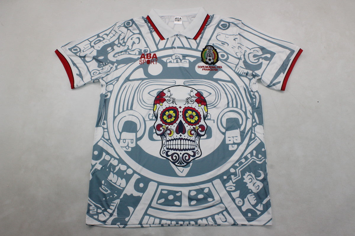 Camisa Seleção do México " 1998 Halloween / Branca" (Versão Retro Torcedor) | EDIÇÃO ESPECIAL