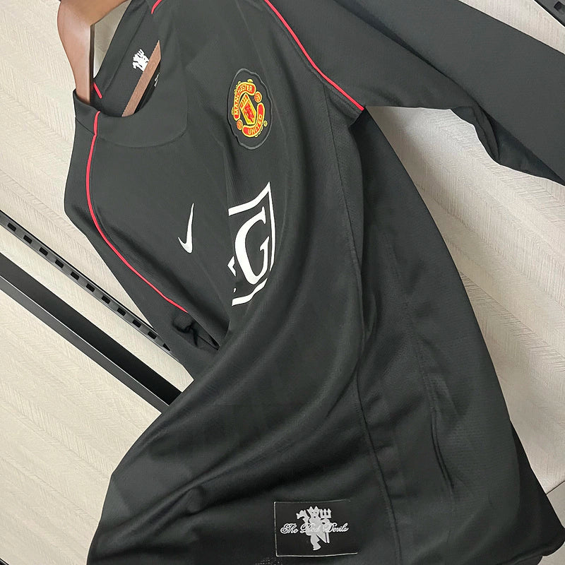 Camisa Manchester United Away 07/08 (Versão Manga Longa Retrô)