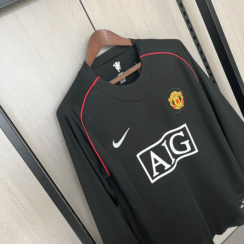 Camisa Manchester United Away 07/08 (Versão Manga Longa Retrô)