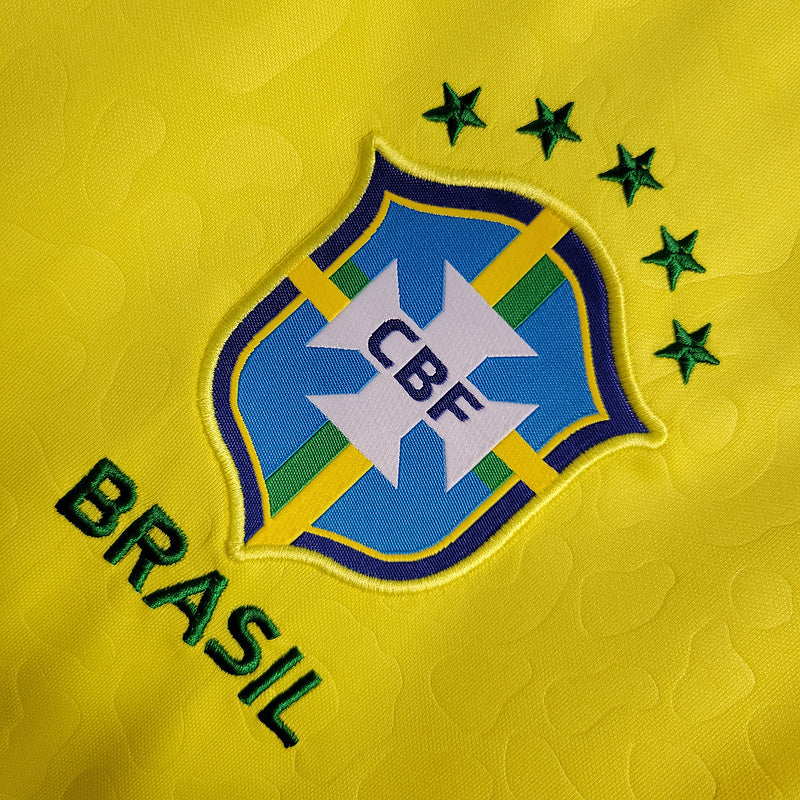 Camisa Brasil Copa do Mundo l 22/23 Amarela