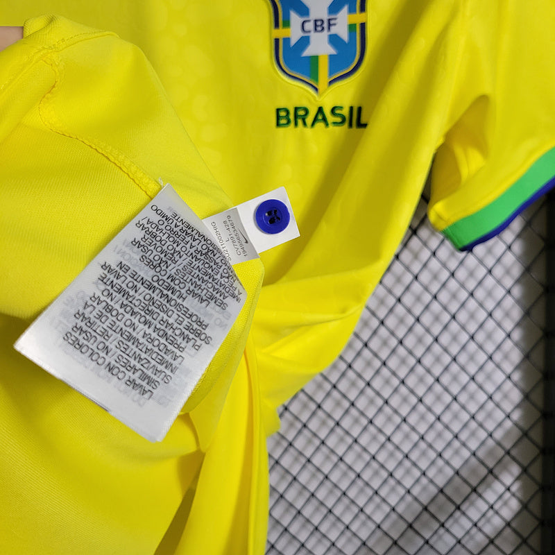 Camisa Brasil Copa do Mundo l 22/23 Amarela