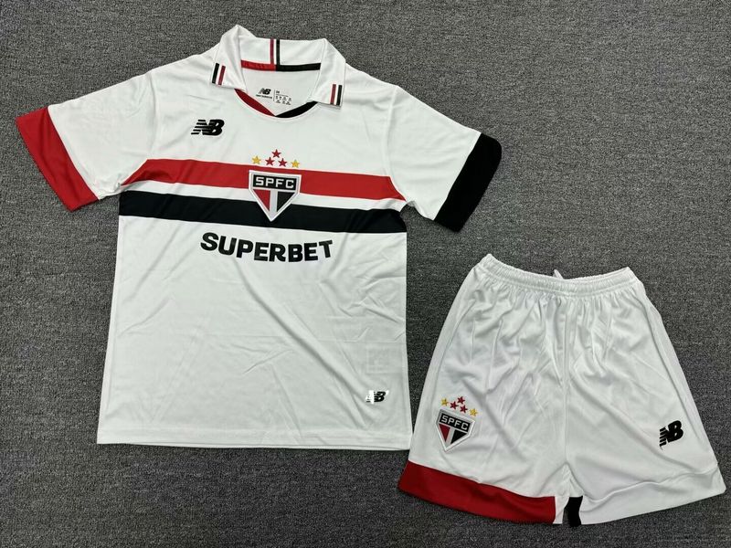 Kit Infantil São Paulo 24/25 New Balance - Branco