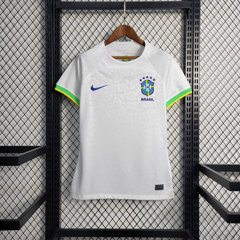 Camisa Seleção Brasil Feminino 22/23 - Branco