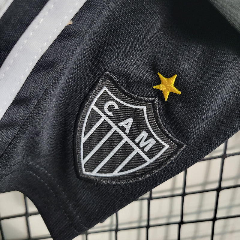 Kit Infantil Atlético de Mineiro 23/24 - Preto/Branco