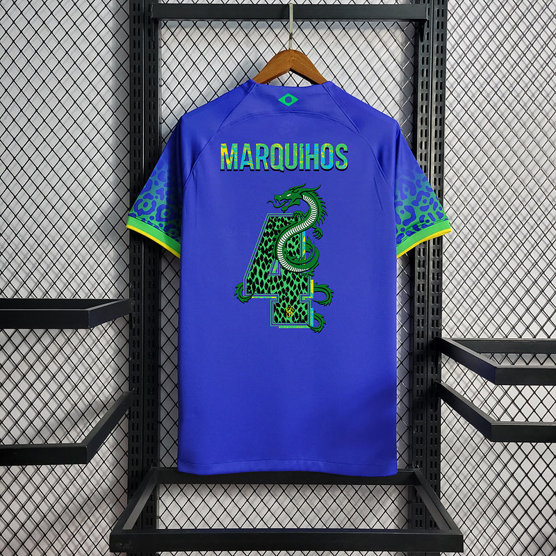 Camisa Brasil Copa do Mundo ll 22/23 Azul