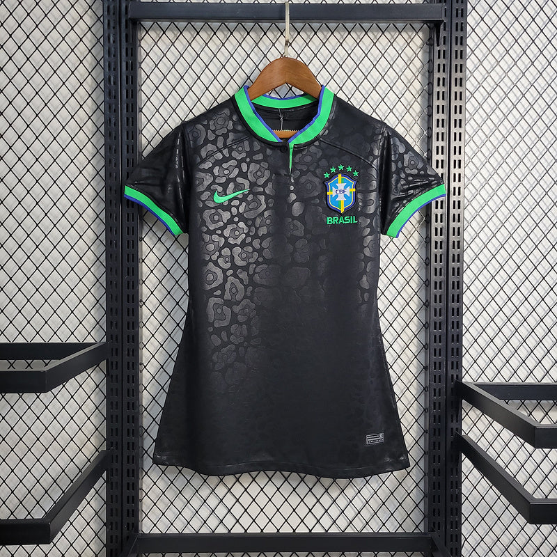 Camisa Seleção Brasil Feminino 22/23 - Preto