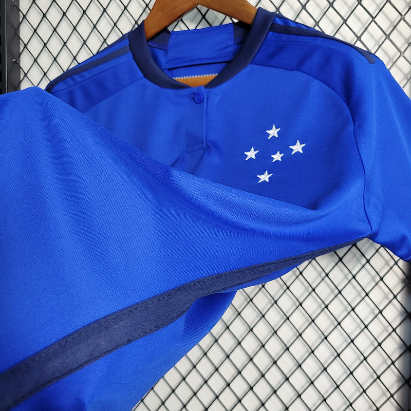 Camisa Cruzeiro Feminino Home I 23/24 Adidas - Azul