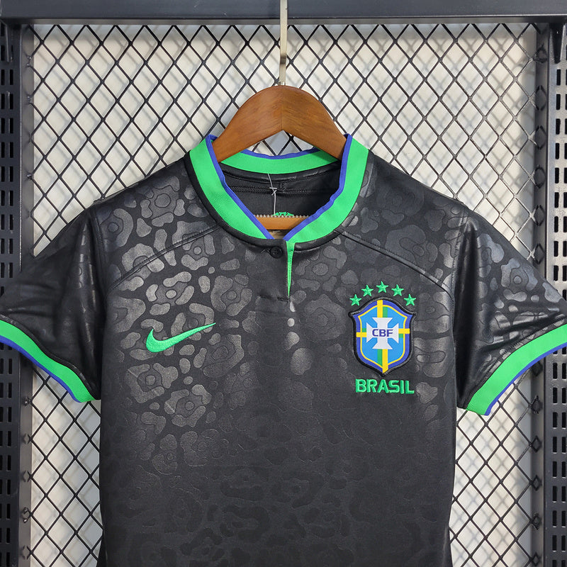 Camisa Seleção Brasil Feminino 22/23 - Preto