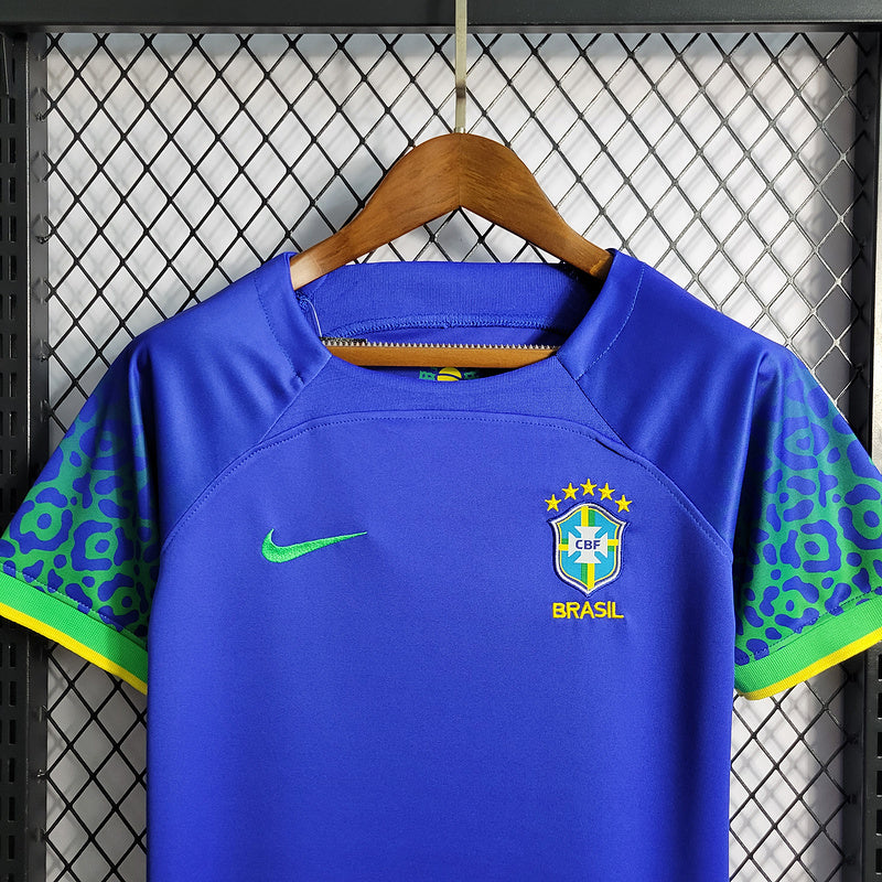 Conjunto Infantil Seleção Brasil ll 22/23 - Azul